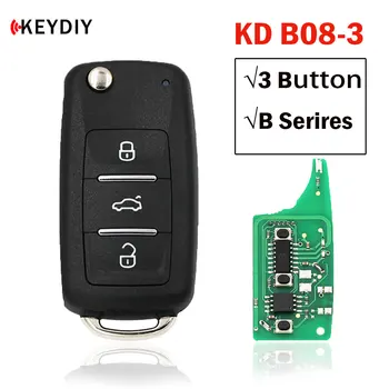1/3/5 adet KEYDIY B08 KD uzaktan kumandalı anahtar 3 Düğme B Serisi için Akıllı Araba Anahtarları KD900 / MINI / KD-X2 Programcı Araba Kilit Sistemi
