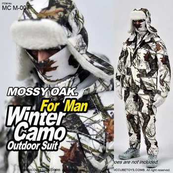 1/6 Asker MCM-007 Kar Kamuflaj Açık Savaş Üniforma Modeli Tam Set İçin 12 İnç Aksiyon Figürleri Bebek Vücut Giyim Oyuncaklar