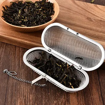 1 Adet Çay Demlik Paslanmaz Çelik Kullanımlık Baharat Gevşek Çay Yaprağı Bitkisel Aracı Çay Filtresi çay süzgeci Mutfak Aletleri