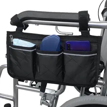 1 adet Çok Fonksiyonlu Renkli Chunya İplik ofis koltuğu saklama çantası Tekerlekli Sandalye Yan asılan saklama çantası Kol Dayama Çantası