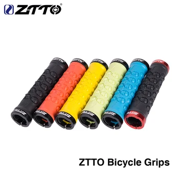 1 Çift ZTTO MTB Gidon Sapları TPR Kauçuk Kilit Anti kayma Sapları dağ Katlanır Bisiklet Kafatası tasarım bisiklet parçaları AG-23