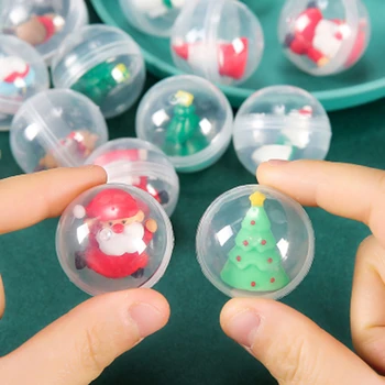 10 adet Şeffaf Sürpriz Topu Kapsül Oyuncak Kör Kutu Figürü Oyuncak otomat Yumurta Kabuğu Boş Bebek Topu Çocuklar Hediye