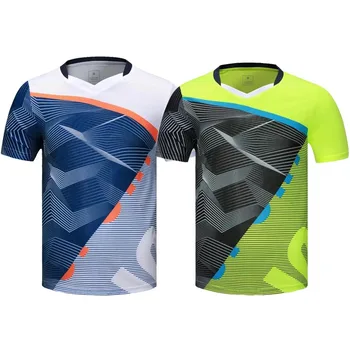 2021 Yeni Erkek Tenis gömlek Nefes Badminton Gömlek Kadın Erkek Masa Tenisi Takımı polo tişörtler Erkekler tenis de hombre de mujer