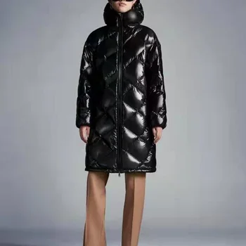 2022 Kış kadın ceketi PU kaplama gevşek ve sıcak kadın aşağı ceket y2k giysileri Yeni yüksek kaliteli uzun ceket traf sutyen XL