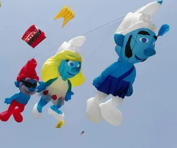 3D fly sky şişme bar Büyük karikatür eğlenceli fabrika cerf volant windsock açık oyuncaklar yırtılmaz naylon uçurtma toptancılar karikatür uçurtma
