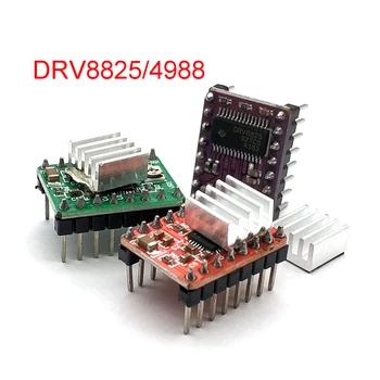 3D Yazıcı parçaları A4988 DRV8825 Step Motor sürücü için ısı emici ile SKR V1. 3 1.4 GTR V1. 0 rampaları 1.4 1.6 MKS GEN V1. 4 Kurulu