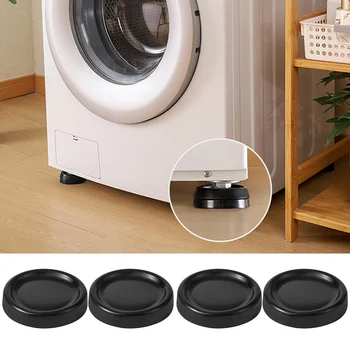 4 Adet Slipstop Sessiz Ayak Pedleri PVC Mat Anti Titreşim Evrensel Çamaşır Makinesi Buzdolabı Destek Damperleri Standı Ev