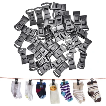 40 Adet Çorap Klip kaymaz Uygun Çorap Dolap Asılı Clothespins Elbise Mandalları Çamaşır Makinesi ve Kurutma Makinesi için Çorap Tutucu