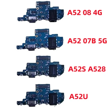 5 ADET şarj standı Samsung Galaxy A52 4G 5G SM-A525F SM-A526B A52S A52U A528 Şarj Kurulu USB Bağlantı Noktası Konektörü Flex Kablo