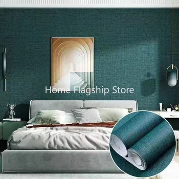 5M Keten Kendinden yapışkanlı Duvar Kağıdı Vinil Su Geçirmez yapışkan kağıt Oturma Odası Yatak Odası için Duvar DIY dekorasyon mobilyası Dekorasyon