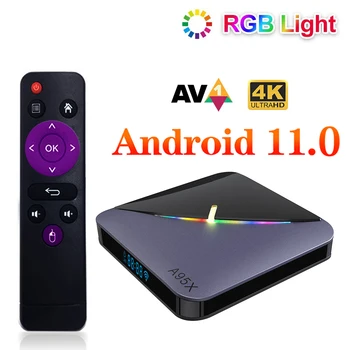 A95X F3 Hava II akıllı TV kutusu RGB Amlogic S905W2 Android 11 TV Kutusu Çift Wifi 4K 60fps VP9 BT 5.0 Medya Oynatıcı 2GB 16GB / 4GB 32GB
