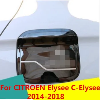 ABS Yeni Yakıt depo kapağı Gaz Kapağı doldurma kapağı Metal ABS İç dekorasyon Aksesuarları CİTROEN Elysee İçin C-Elysee 2014-2018