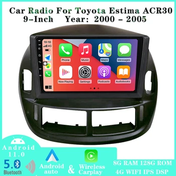 Android 11 Radyo Toyota Estima İçin ACR30 RHD 2000-2005 Araba Stereo Bluetooth ile Video Multimedya Oynatıcı GPS Navigasyon Carplay
