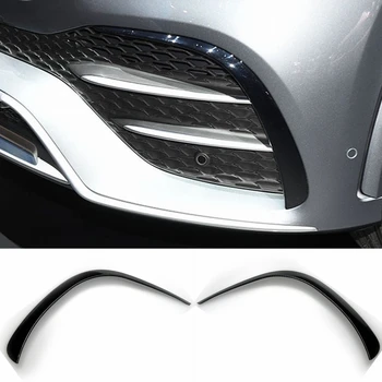 Araba Ön Tampon Sis Lambası Rüzgar Bıçak Kapağı Mercedes Benz GLE V167 GLE350 GLE450 GLE53 2020 + AMG Modifiye Dekoratif Çıkartmalar