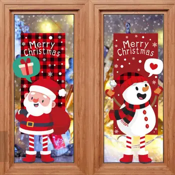 Bir Noel Duvar asmak için bayrak Kapı Asılı İşareti Noel Kapı Sundurma İşareti Afiş Kardan Adam Noel Baba Noel Ağacı Dekorasyon