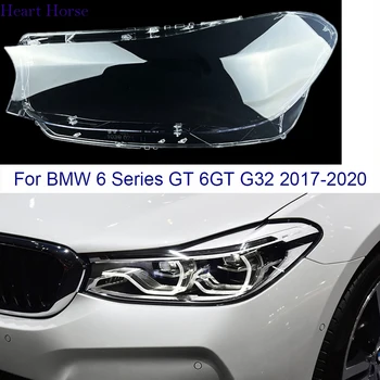 BMW 6 Serisi için 6GT G32 Far Kapağı 2017-2020 Farlar Şeffaf Abajur Lamba Kabuk lens far camı Cam