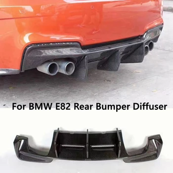 BMW için E82 Arka Tampon Difüzör Karbon Fiber / FRP Dudak Koruma Malzemesi için Fit BMW 1 Serisi E82 1M Bankası Coupe 2 Kapı 2011