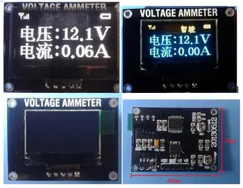 DC Voltmetre Ampermetre 0-50V için 1.3 inç Beyaz / Sarı Mavi OLED Ekran Modülü