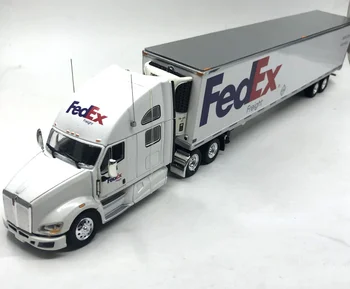 Diecast 1/53 Ölçekli Kenworth Fedex Express Konteyner Kamyon Taşıyıcı Simülasyon Alaşım Araba Modeli Dekorasyon Hediye Ekran Oyuncak