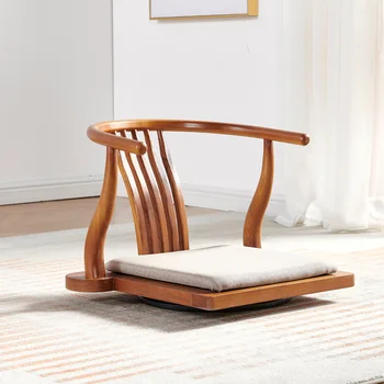 Döner Taban Rahat Japon Zemin Sandalye Sırt Desteği İle Zaisu Tatami Bacaksız Sandalye için Harika Okuma Oyunları Meditasyon