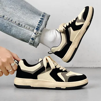 Düz kanvas ayakkabılar erkek Bahar Vintage Sneakers gündelik ayakkabı Ayakkabı Sneaker Ayakkabı Erkekler için Nefes Espadrilles vulkanize ayakkabı