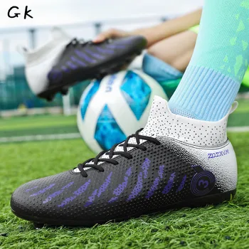 Erkekler Cleats futbol ayakkabıları Moda Yüksek Top Kırkayak futbol kramponları Uzun / Kısa Çiviler TF / FG Konfor Atletik Eğitim Sneakers
