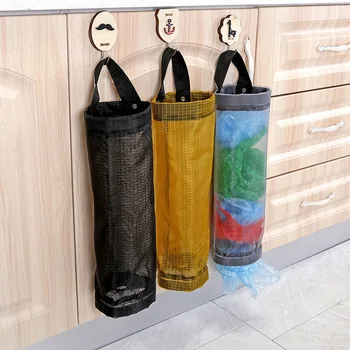 Ev alışveriş çantası Tutucu Duvara Monte plastik torba Tutucu Dağıtıcı Asılı Depolama Çöp çöp torbası Mutfak Çöp Organizatör