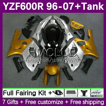 Fairing + Tankı YAMAHA YZF600R Thundercat YZF-600R 125No. 33 YZF 600R 96 97 98 99 01 2002 2003 2004 2005 2006 2007 Altın simli