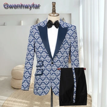 Gwenhwyfar Yeni Varış Groomsmen Damat Smokin, Tailoeed Yapımı Doruğa Yaka Erkek Takım Elbise Düğün En Iyi Erkek Blazer Seti (Ceket + Pantolon)