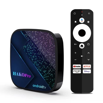 H96 MAX android tv kutusu Yeni popüler tv alıcısı Fabrika Doğrudan set üstü kutusu HakoPro akıllı tv kutusu