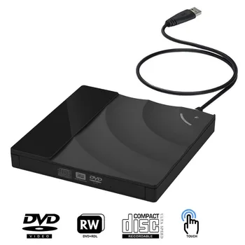 Harici CD DVD-RW Brülör USB 3.0 Mobil Optik Sürücü Oynatma Bilgisayar Dizüstü Harici Sürücü Harici İnce Disk Okuyucu