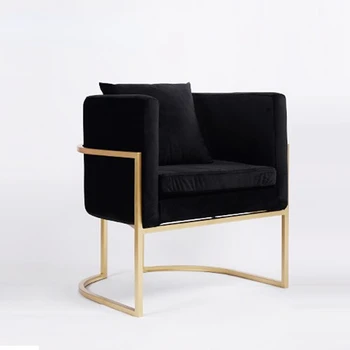 Iskandinav Basit Altın Oturma Odası sandalyeleri Arkalığı Soyunma Lüks Oturma Odası sandalyesi Yatak Odası Makyaj Meuble Maison Mobilya WZ