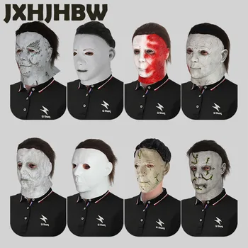 JXHJHBW Cadılar Bayramı Michael Myers Katil Maskesi Cosplay Korku Kanlı Lateks Maskeleri Kask Masquerade Giyinmek Parti Kostüm Sahne