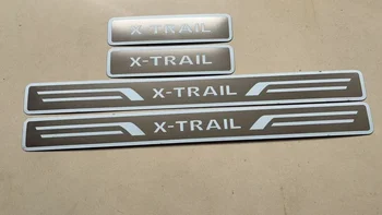 Kapı eşik şerit Araba Koruyucu Yan Eşikleri Otomotiv Aksesuarları Krom Trim Paslanmaz Çelik Nissan X-Trail 2014-2020 İçin