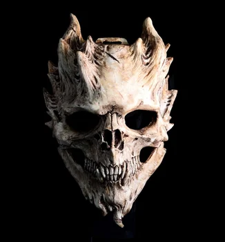 Korku Ölüm Kafatası Savaşçı Undead Maskesi Çünkü Korkunç Gece Kral Maskesi Perili Ev Komut Öldürmek Başlık Ogreish Şeytan yüz kapatma