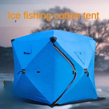 Kış Buz balıkçı çadırı Açık Kamp Çadırı Pamuk Plaj Açık Taşınabilir Araba Kış Balıkçı Evi Kabartma Çadır 1 Kişi