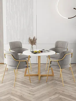 Lüks yemek sandalyesi ev sandalyesi sedanter rahat İskandinav online ünlü tırnak salonu makyaj koltuğu restoran süt çay dükkanı ar
