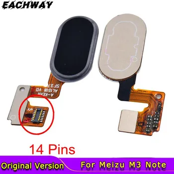 Meizu M3 Not Düğmesi Parmak İzi Şerit Tanımlama sensör esnek kablo Yedek Parçaları / Meizu M3 Not L681H Ana Düğme Yeni