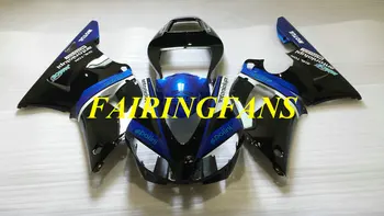 Motosiklet kaporta kiti YAMAHA YZFR1 98 99 YZF R1 YZF1000 1998 1999 ABS Mavi siyah Fairings kaporta + hediyeler YC22