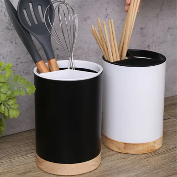 Mutfak eşyası Tutucu Çatal Süzgeç Mutfak Sofra Depolama Kovası Plastik Çubuk Kaşık Depolama Rafı Ayrılabilir mutfak gereçleri