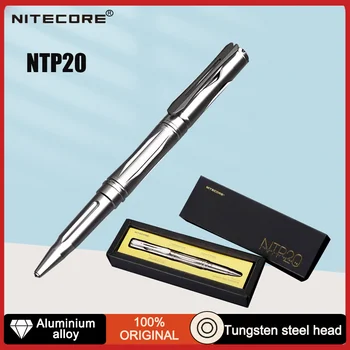 NİTECORE NTP20 Çok fonksiyonlu Taktik Kalem Titanyum Alaşımlı Gövde Tungsten Çelik Kafa cam kırıcı Kendini Savunma Yazma EDC Araçları