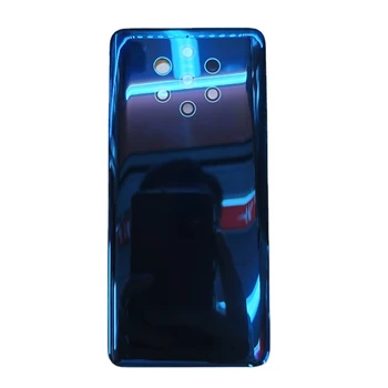 Orijinal Nokia 9 Pureview İçin Pil Kapağı Arka Kapı Konut Case Arka Cam Yedek Parçalar + Yapıştırıcı Tutkal