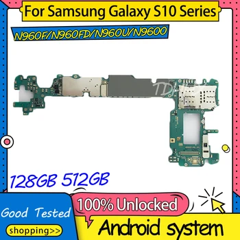 Orijinal Unlocked Anakart Samsung Galaxy Not 9 İçin N960F N960FD N960U N9600 N960N N9600 128GB 512GB Anakart Mantık Kurulu