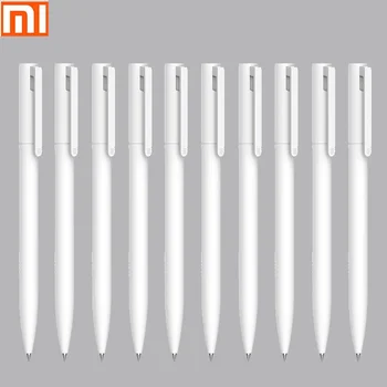 Orijinal Xiaomi Jel Geri Çekilebilir Kalem 0.5 mm Siyah Mürekkep İmza Kalemler PREMEC Pürüzsüz İsviçre Dolum MiKuni Japonya Mürekkep Tükenmez Kalem