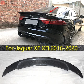 Otomobil parçaları karbon fiber arka spoiler arka kanat bagaj dekoratif el tutamağı kapağı jaguar için uygundur XF2016-2020.