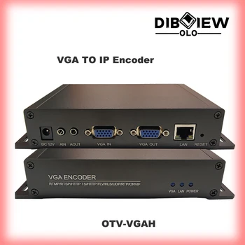 OTV-VGAH VGA IP H. 265 H. 264 VGA döngü Video NDI IPTV canlı Kodlayıcı HTTP üzerinden HLS RTSP RTMP UDP ONVIF