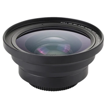 Profesyonel 37mm makro + 72mm geniş açı Lens 0.39 X Full HD 4K kamera için