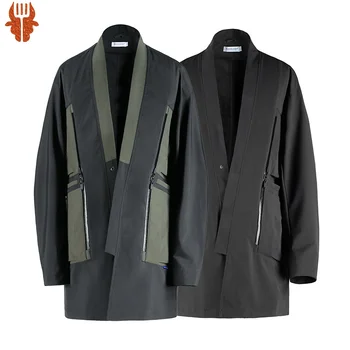 Reındee Lusıon 22ss Fonksiyonel kimono ceket su geçirmez dwr kaplama çoklu cepler taşıma sling techwear japon tarzı