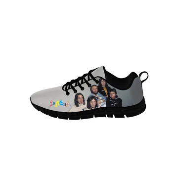 Rock grubu Sneakers Genesis Mens Womens Genç rahat ayakkabılar Tuval koşu ayakkabıları 3D Baskı Bez Nefes Hafif ayakkabı