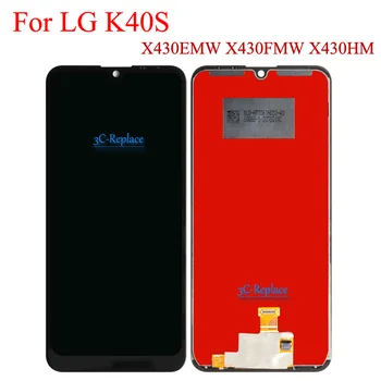 Siyah 6.1 inç LG K40S X430 LMX430HM LM-X430 X430EMW X430FMW X430HM lcd ekran dokunmatik ekranlı sayısallaştırıcı grup